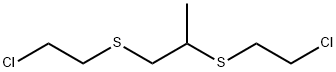 Propane,1,2-bis[(2-chloroethyl)thio]- Struktur