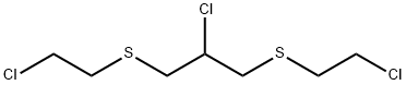 1,3-Bis(2-chloroethylthio)-2-chloropropane 结构式