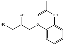 2'-(2,3-Dihydroxypropyloxy)acetanilide Struktur