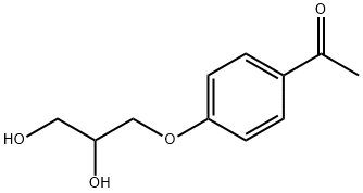 メチル[4-(2,3-ジヒドロキシプロポキシ)フェニル]ケトン 化学構造式