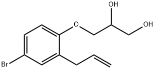 3-(2-Allyl-4-bromophenoxy)-1,2-propanediol Struktur