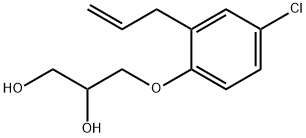 3-(2-Allyl-4-chlorophenoxy)-1,2-propanediol Struktur