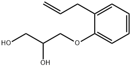 3-(2-アリルフェノキシ)-1,2-プロパンジオール 化学構造式