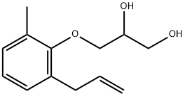 3-(6-Allyl-o-tolyloxy)-1,2-propanediol Struktur