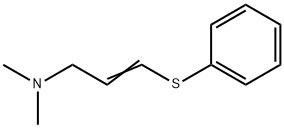 3-(Phenylthio)-N,N-dimethyl-2-propen-1-amine Struktur