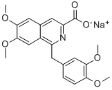6,7-Dimethoxy-1-veratryl-3-isoquinolinecarboxylic acid sodium salt 结构式