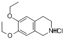 6,7-DIETHOXY-1,2,3,4-TETRAHYDROISOQUINOLINE HYDROCHLORIDE Struktur