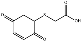 [(2,5-Dioxo-3-cyclohexenyl)thio]acetic acid Struktur