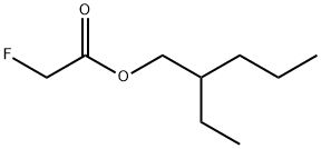 Fluoroacetic acid 2-ethylpentyl ester Struktur