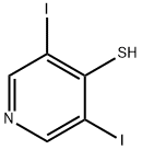 3,5-ジヨード-4-ピリジンチオール 化学構造式