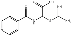 (Amidinothio)[(4-pyridinylcarbonyl)amino]acetic acid 结构式