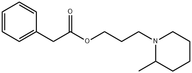 Phenylacetic acid 3-(2-methylpiperidino)propyl ester 结构式