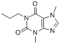 3,7-ジメチル-1-プロピルキサンチン 化学構造式