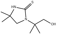 1-(1,1-ジメチル-2-ヒドロキシエチル)-4,4-ジメチル-2-イミダゾリジンチオン 化学構造式