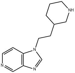 1-[2-(3-Piperidyl)ethyl]-1H-imidazo[4,5-c]pyridine Struktur