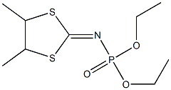 N-(4,5-Dimethyl-1,3-dithiolan-2-ylidene)phosporamidic acid O,O-diethyl ester Struktur