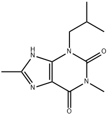 Xanthine, 1,8-dimethyl-3-isobutyl- Struktur