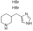 3-(1H-IMIDAZOL-4-YLMETHYL)PIPERIDINE 2HBR 结构式