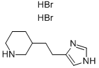 3-[2-(1H-IMIDAZOL-4-YL)-ETHYL]-PIPERIDINE 2HBR 结构式