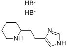 2-[2-(1H-IMIDAZOL-4-YL)-ETHYL]-PIPERIDINE 2HBR 结构式