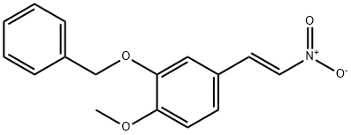 反-3-苄氧基-4-甲氧基-β-硝基苯乙烯, 63909-29-5, 结构式