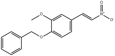 4-ベンジルオキシ-3-メトキシ-Ω-ニトロスチレン 化学構造式