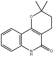 2,3,4,6-Tetrahydro-2,2-dimethyl-5H-pyrano[3,2-c]quinolin-5-one Structure