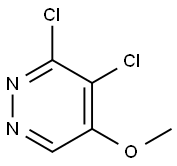3,4-dichloro-5-methoxypyridazine Struktur