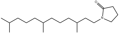 1-(3,7,11-トリメチルドデシル)ピロリジン-2-オン 化学構造式
