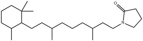 1-[3,7-Dimethyl-9-(2,2,6-trimethylcyclohexyl)nonyl]pyrrolidin-2-one Struktur