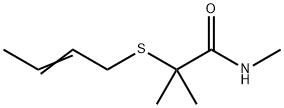 2-[(2-Butenyl)thio]-N,2-dimethylpropionamide 结构式