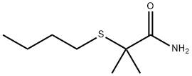 2-(Butylthio)-2-methylpropionamide Struktur