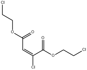 2-Chloromaleic acid di(2-chloroethyl) ester 结构式