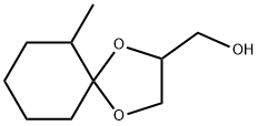 6-Methyl-1,4-dioxaspiro[4.5]decane-2-methanol Struktur