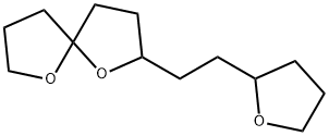 2-[2-(Tetrahydrofuran-2-yl)ethyl]-1,6-dioxaspiro[4.4]nonane Struktur