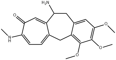 (S)-7-Amino-6,7-dihydro-10-methylamino-1,2,3-trimethoxybenzo[a]heptalen-9(5H)-one Structure