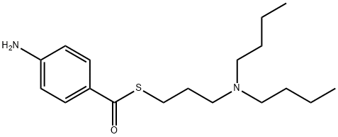 p-Aminothiobenzoic acid S-[3-(dibutylamino)propyl] ester Structure