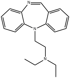10,11-Dihydro-5-[2-(diethylamino)ethyl]-5H-dibenzo[b,e][1,4]diazepine Struktur
