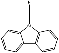 5H-ジベンゾアルソール-5-カルボニトリル 化学構造式
