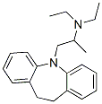 5-[2-(Diethylamino)propyl]-10,11-dihydro-5H-dibenz[b,f]azepine Struktur