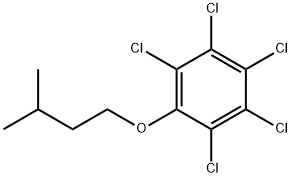 Isopentylpentachlorophenyl ether Structure