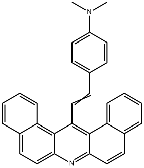 14-[p-(Dimethylamino)styryl]dibenz[a,j]acridine Struktur