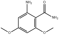 2-氨基-4,6-二甲氧基苯甲酰胺 结构式