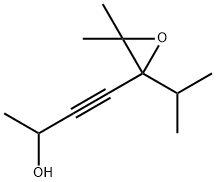 4-(3,3-Dimethyl-2-isopropyloxiranyl)-3-butyn-2-ol Struktur