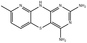 8-Methyl-10H-pyrido[3,2-b]pyrimido[4,5-e][1,4]thiazine-2,4-diamine Struktur