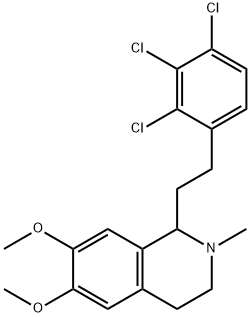 1,2,3,4-Tetrahydro-6,7-dimethoxy-2-methyl-1-(2,3,4-trichlorophenethyl)isoquinoline Structure