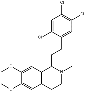 1,2,3,4-Tetrahydro-6,7-dimethoxy-2-methyl-1-(2,4,5-trichlorophenethyl)isoquinoline Struktur