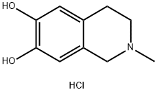 2-METHYL-1,2,3,4-TETRAHYDRO-6,7-ISOQUINOLINEDIOL HYDROCHLORIDE Structure