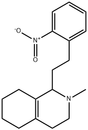 2-Methyl-1-(2-nitrophenethyl)-1,2,3,4,5,6,7,8-octahydroisoquinoline Structure