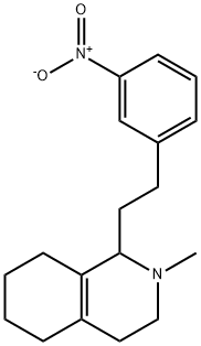 2-Methyl-1-(3-nitrophenethyl)-1,2,3,4,5,6,7,8-octahydroisoquinoline Struktur